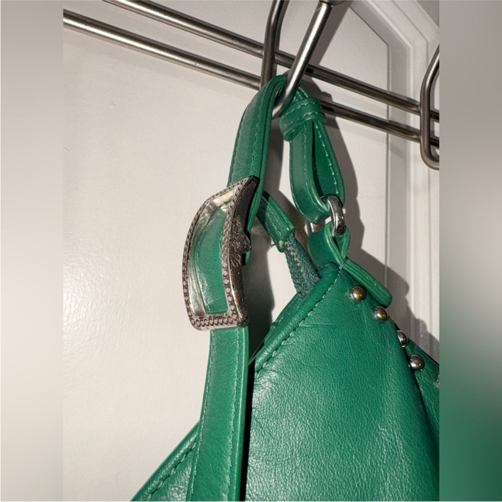 💚 Brighton Emerald Green Leather Crossbody - Picture 13 of 16
